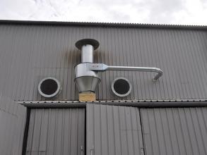 Perry grain drier exhaust Colour Sorter