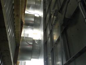 Perry grain drier exhausts Balbirnie