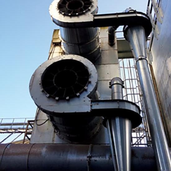 Perry axial fan dust control