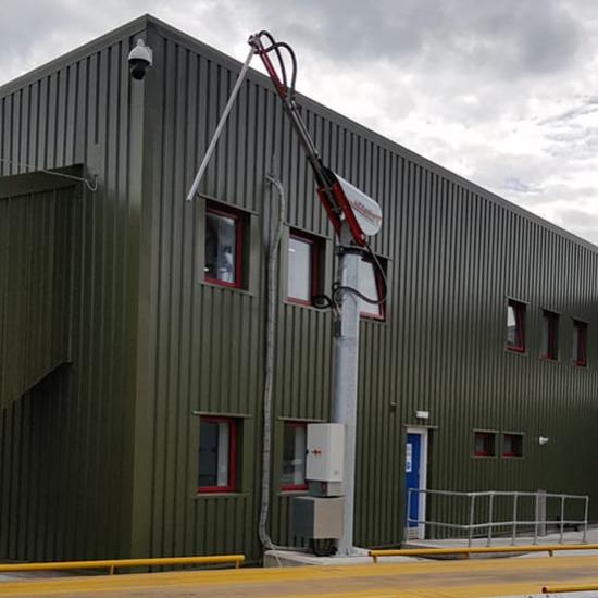 Perry grain sampling at docks