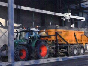 Perry gantry mounted grain sampler