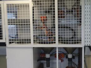 Perry grain sampler receiver station